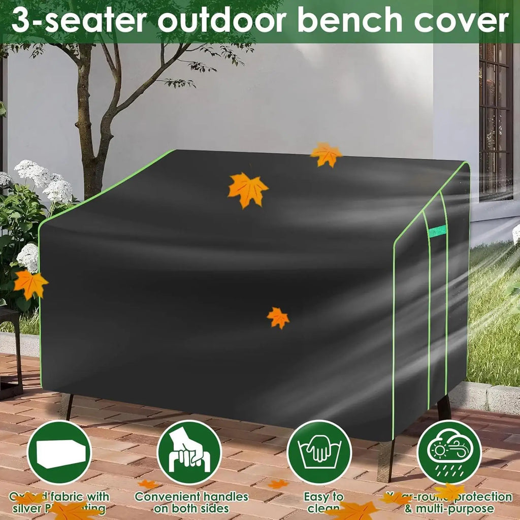 Outdoor Loveseat Cover Weather Resistant Furniture Protector 2-Seater Qme