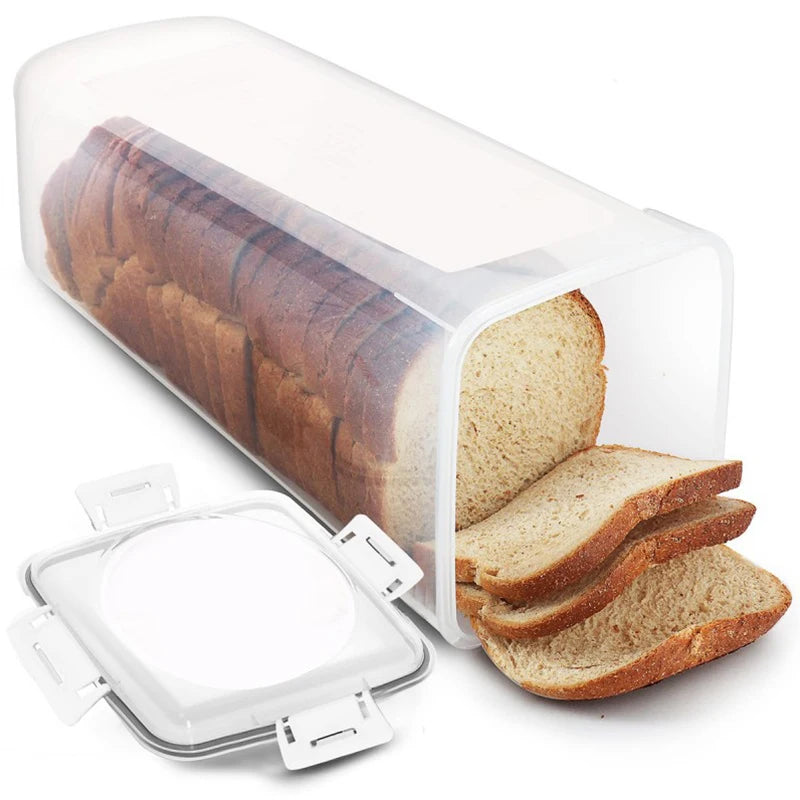 Homemade Bread Tall Saver Kitchen Loaf Container Clear Airtight Box Qme Style 1