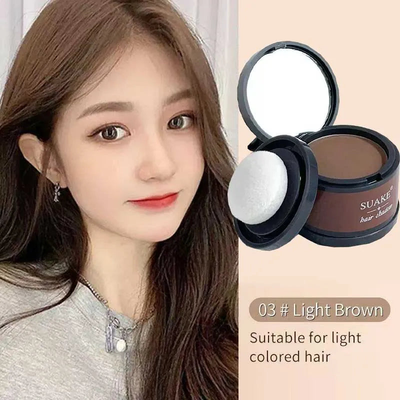 4 Color Hair Line Powder Black Root Up Natural Instant Waterproof Hairline Shadow Concealer Coverage Paint Repair Fill In Hair Qme 03-light brown