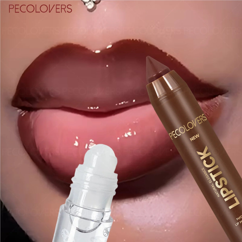 1 Hydrating Lip Gloss Liner Define Lips 3D Precision Long-lasting Qme