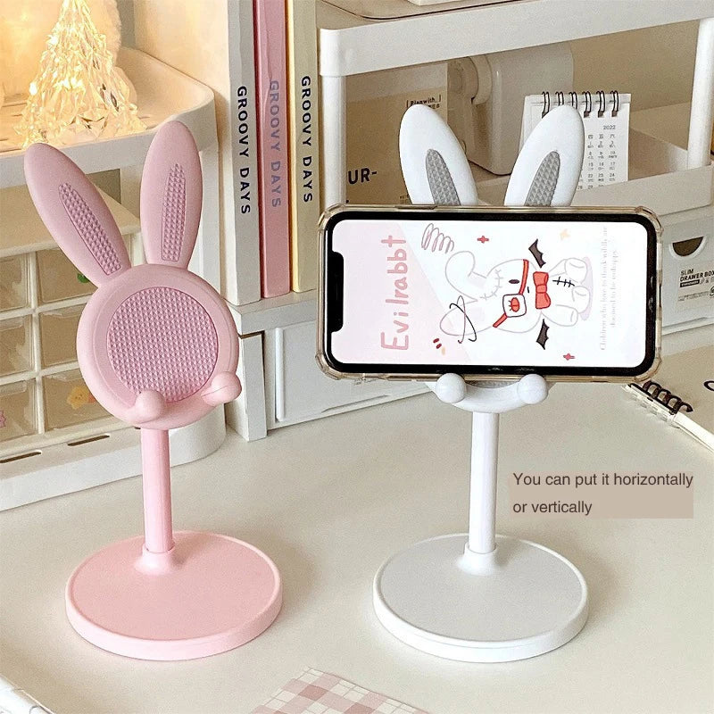 Pink Phone Holder Desktop Cell Stand Iphone 13 14 Samsung Smartphone Qme