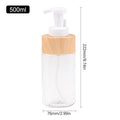 300 Transparent Foaming Soap Dispenser Refillable Portable Hand Qme 500ml wood