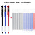 Gel Pen Set School Supplies Black Blue Red Ink,Bullet Tip 0.5mm,Ballpoint Pen Kawaii Pen Writing Tool School Office Stationery Qme mix 25 pcs set