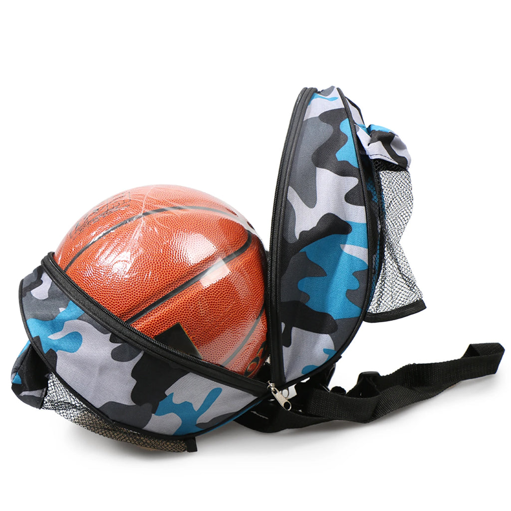 Basketball Shoulder Bag Sports Ball Round Bag Football Volleyball Carrying Bag Travel Ba Qme