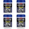 Silverware Cleaning Wipes Cleans Dirt Polishes & Restores Shine Removes Dullness Refurbishment Silver Jewelry Metal Maintenance Qme 4 x 40pcs Boxed