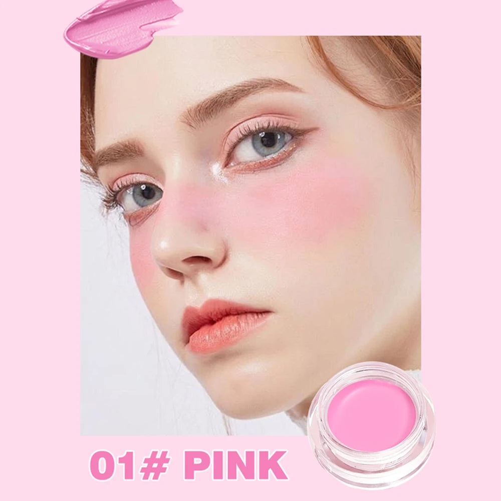 Waterproof Durable Powder Blusher Light Not Dry Suitable All Skin Qme 01 PINK