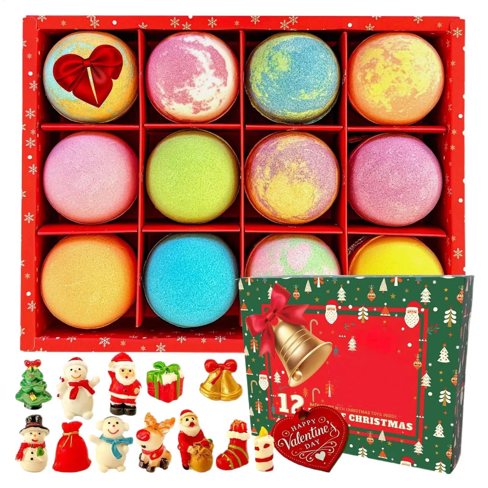Christmas Bath Ball Aromatherapy Relax Stress Exfoliating Moisturize Qme
