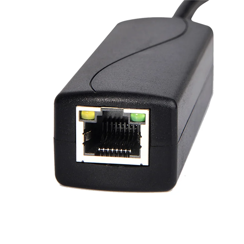 A02F-2X 100M Poe Splitter 12V 1A IEEE 802.3Af 1.5KV Isolation Protection For Home Network Office Network Qme black NONE