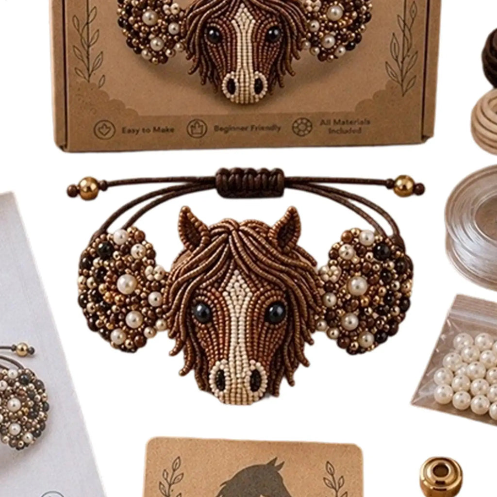 Bead Bracelet Animal Theme Craft Activity Toys Kits Making Birthday Qme