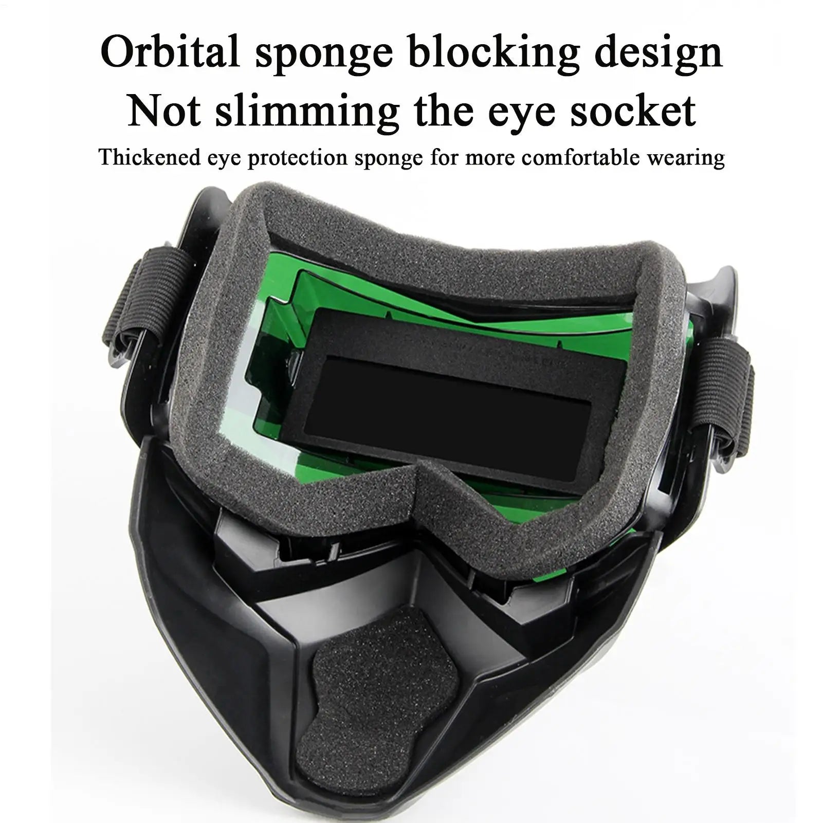 Welder Helmet Auto Darkening Detachable Welding Protector Soldering Protective Hood Welder Face Protector for Metal Processing Qme