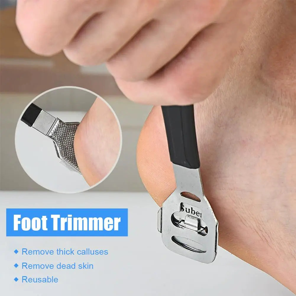 Stainless Steel Callus Shaver Remover Blade Pedicure Razor Feet Hands Qme