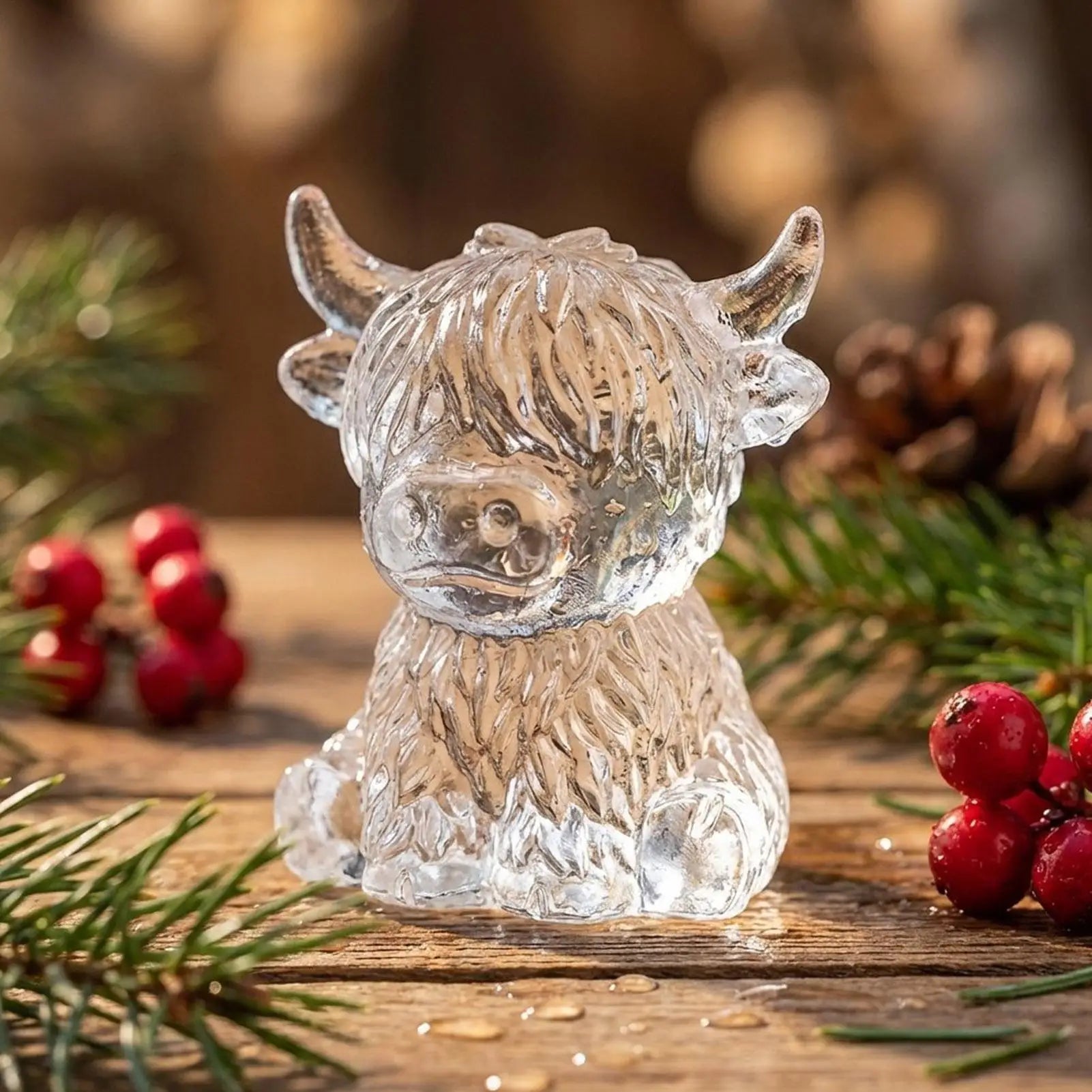 Ice Molds 6 Cavity Cow Shaped Flexible Chilling Cube Making Tool Whiskey Ice Cubes for Cocktails Bourbon Tequila Vodka Drinks Qme