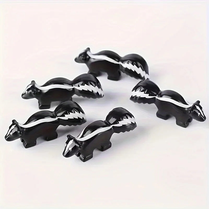 Mini Building Blocks, Skunk Forest Decoration, Compatible DIY Animal Park, Christmas Gifts, Scene Makeup Toys, Birthday Gifts Qme