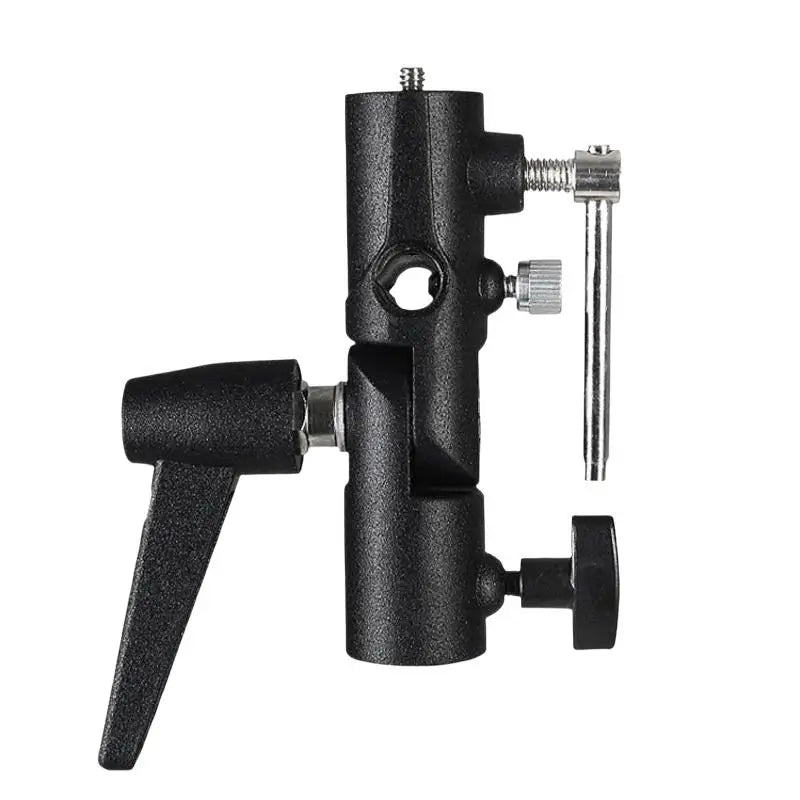 Aluminum Alloy Light Stand Bracket Adjustable Swivel Lock Studio Qme