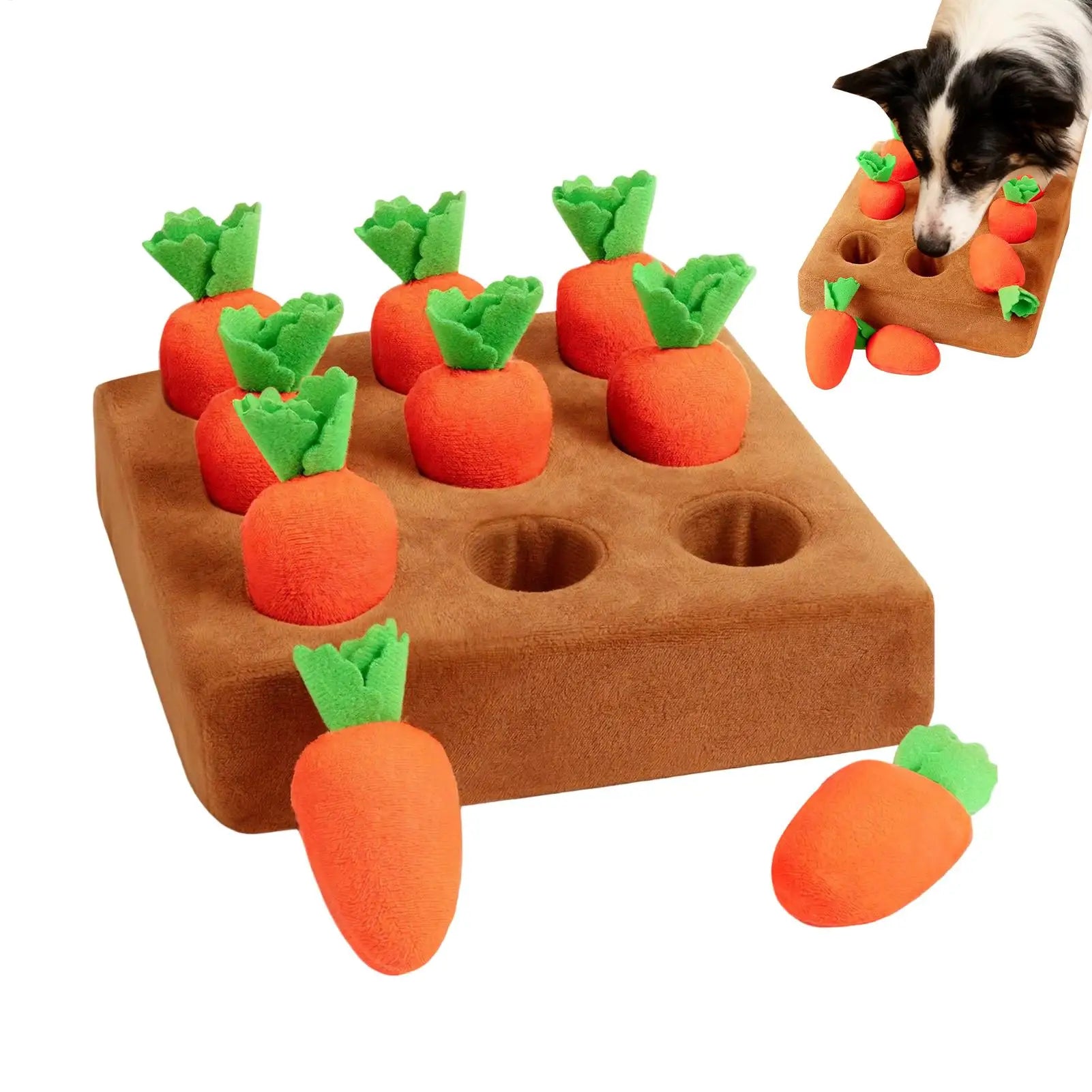 new Snuffle Mat For Dogs Enrichment Interactive Toys Pet Carrot Puzzle Toy Dog Activity Mat For Boredom Relief Foraging Training Qme
