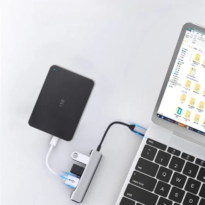 2pcs USB/C HUB 3.0 Type-C 3.1 4 Port Multi Splitter Adapter OTG USB for Macbook Pro 13 15 Air M1 Pro for HUAWEI PC Accessories Qme