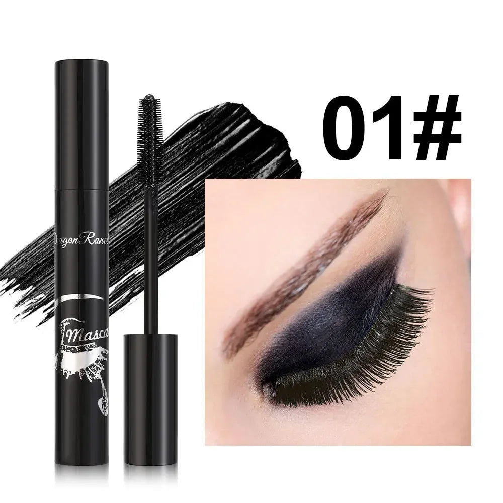 Colorful Mascara Blue Gold Pink Glitter Shimmer Mascara Waterproof Lasting Thick Curling Lengthen Eyelash Extension Mascara Qme 01 Black