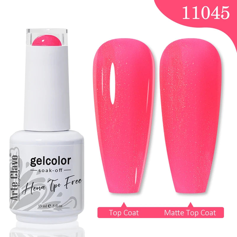 Arte Clavo Red Series Nail Polish Party Colors Gel Varnishes All Qme