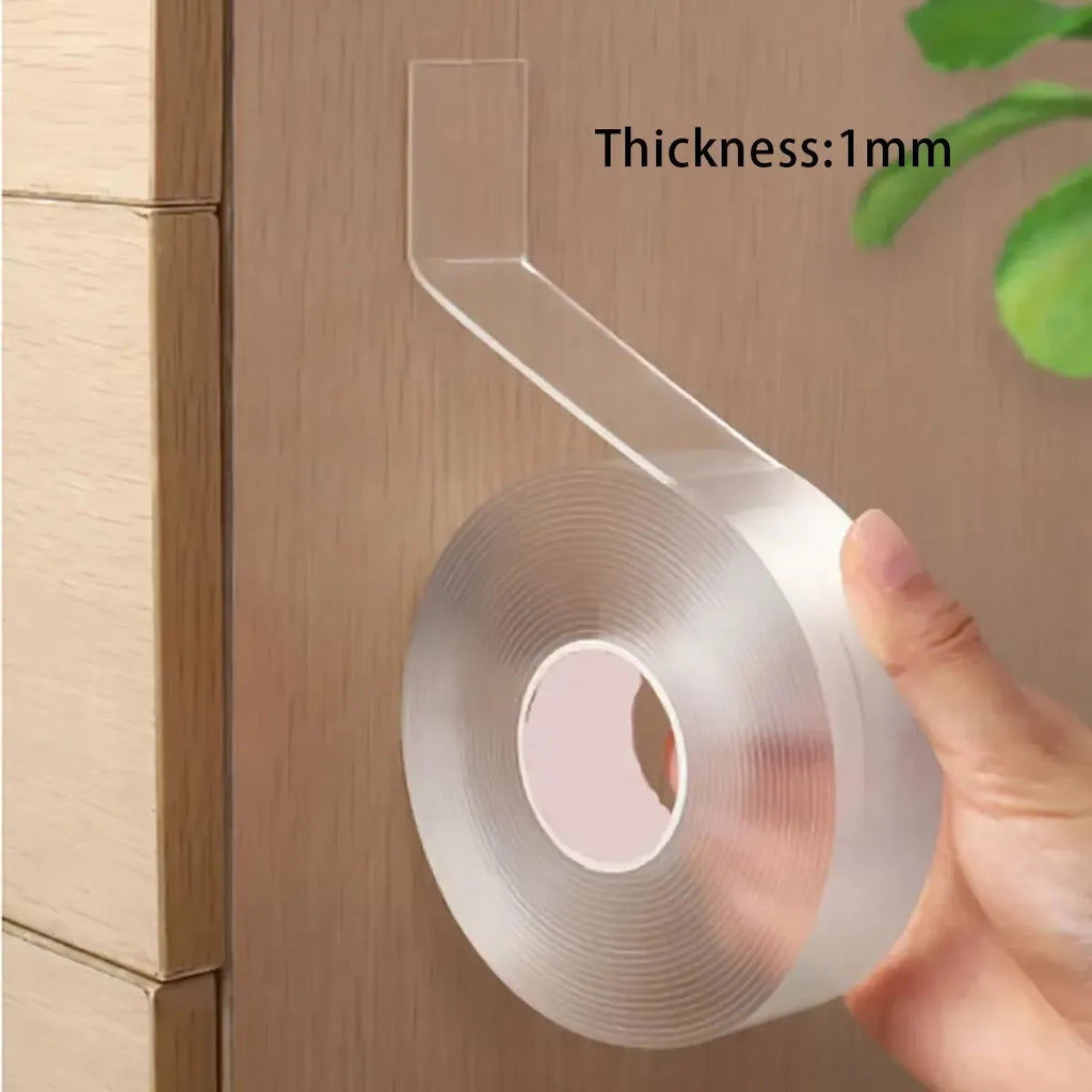 Super double-sided tape monster tape household appliances waterproof wall sticker decoration-resistant tape Qme 1PC 5m 1mm|30mm