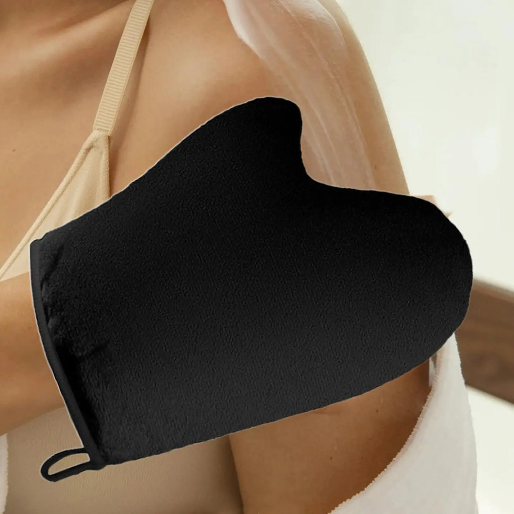 Tanning Glove Tanning Lotion Mitt Reusable Machine Washable Applicator with Thumb Ultra Soft Tool for Women Men Lotions Mousse Qme