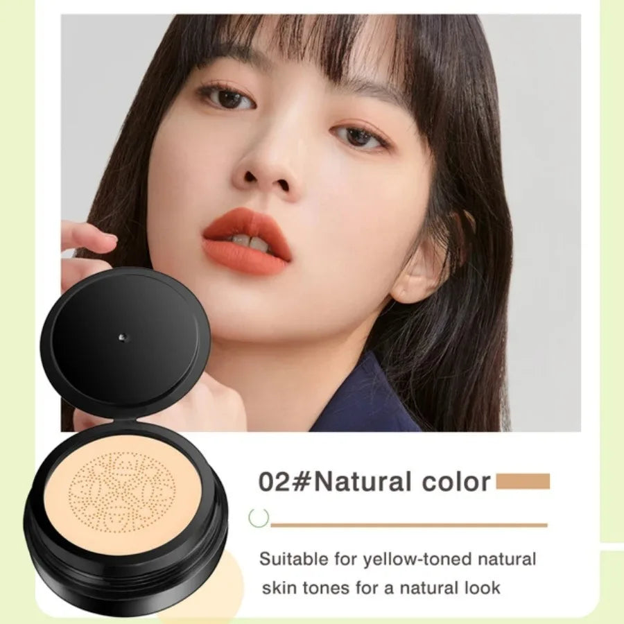 Snail Collagen BB Cream Mushroom Head Air Cushion CC Cream Face Concealer Brightening Moisturizing Foundation Cream Waterproof Qme 02