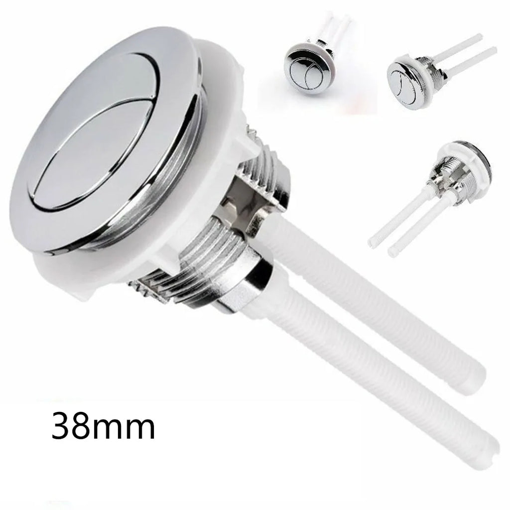 1 PC 38mm Universal Dual Flush Toilet Water Tank Button Round Valve Push Button Flush Toilet Seat Water Tank Valve For Cistern Qme