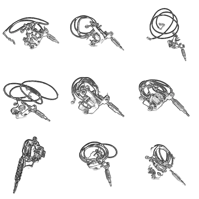 Men Charm Tattoo Machine Stainless Steel Jewelry Necklaces With Pendant Male Women Punk Hip Hop Accessories Gifts Wholesale Qme