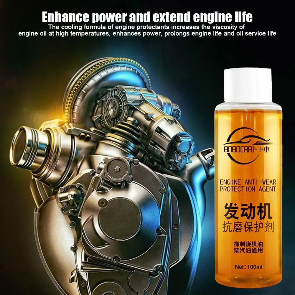 Engine Anti-Wear Protective Agent Noise Reduction Jitter Engine Cylinder Repair Agent Additive Oil Liquid Additive Car Supplies Qme Default Title