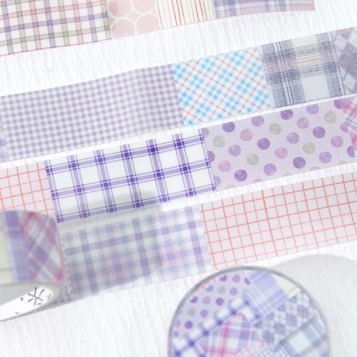 1 Roll Linen Plaid Theme Retro Washi Tape for DIY Journal, Photo Frame Collage Material, Scrapbook, Phone Case Decoration Qme