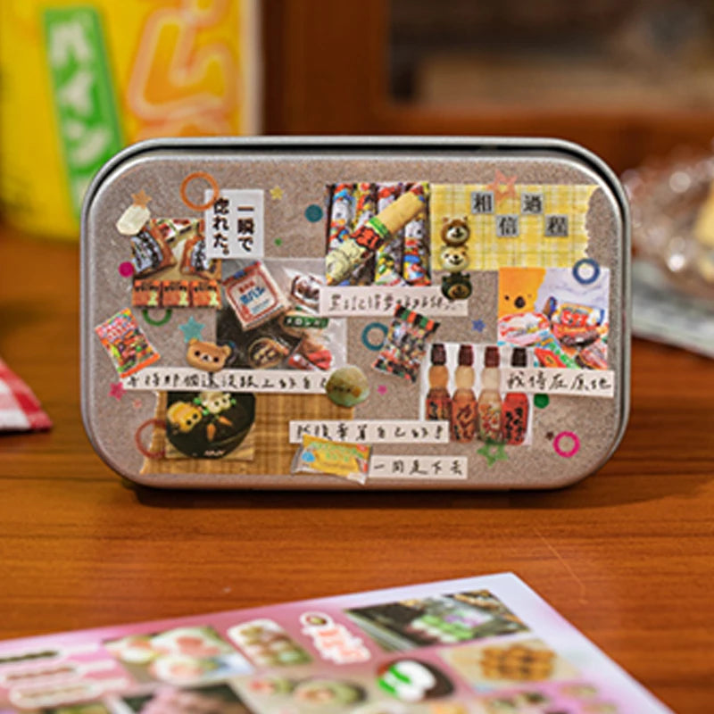 Die Cut Japanese Stationery Stickers Book Retro Cartoon Decorative Sticker Handmade Scrapbooking Journal Supplies Qme