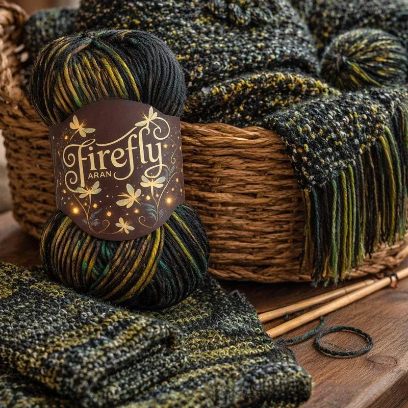 Firefly Iridescent Shimmer Yarn Handmade-friendly Perfect Holiday Qme