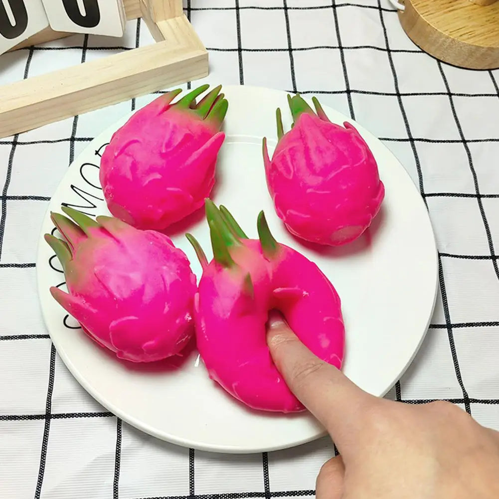 Dragon Fruit Squish Ball Squishy Squeeze Stress Reliever Fidget Qme