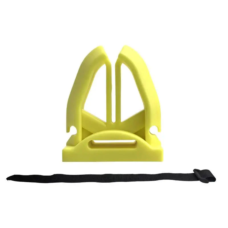 1 Portable Silicone Fishing Rod Holder Various Pole Fastener Binding Qme 1Pc Yellow