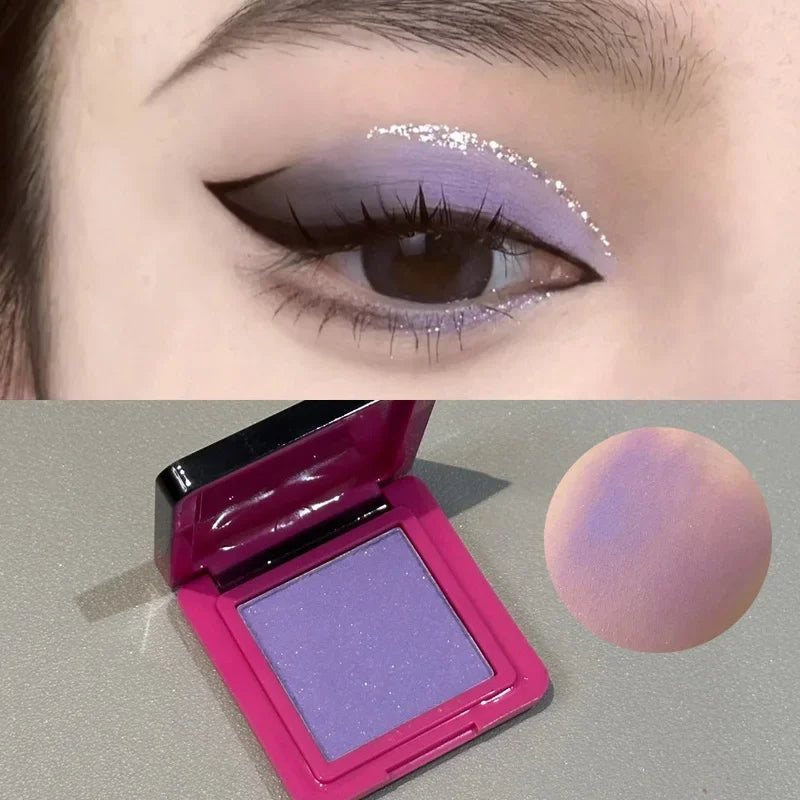 Wild Rose Black Eyeshdaow Palette Matte Glitter Single Color Eyeshadow Gothic Red Pigments Waterproof Fashion Smoky Eyes Makeup Qme
