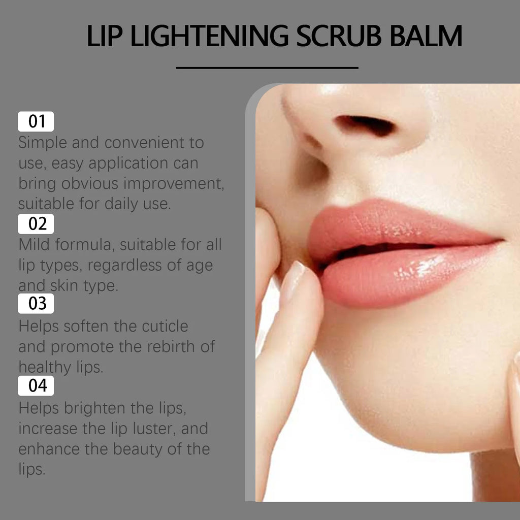 Lip Scrub Exfoliator Hyaluronic Acid Moisturizing Dead Skin Removal Fade Lip Lines Reduce Melanin Nourishing Chapped Lip Care Qme