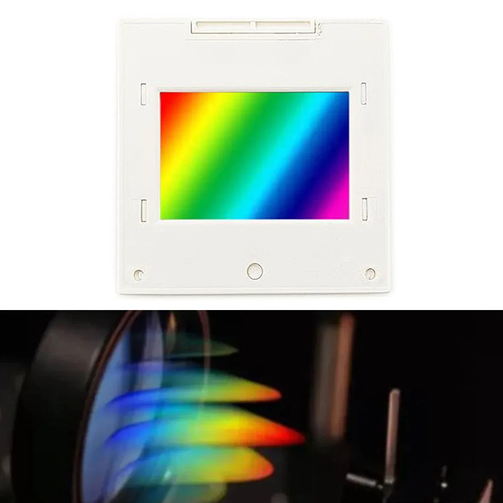 Diffraction Grating 80/300/600/1000/1200/1600 Line 2mm Transmission Grating Spectrophotometer Optical Teaching Experiment Qme