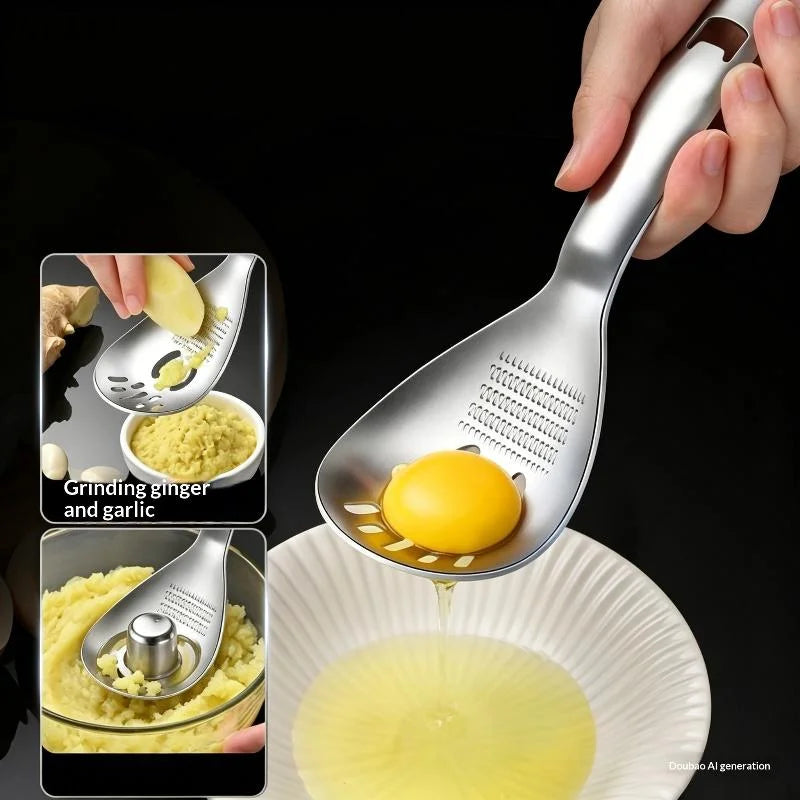 Multifunctional Stainless Steel Kitchen Utensil Cooking Garlic Ginger Qme