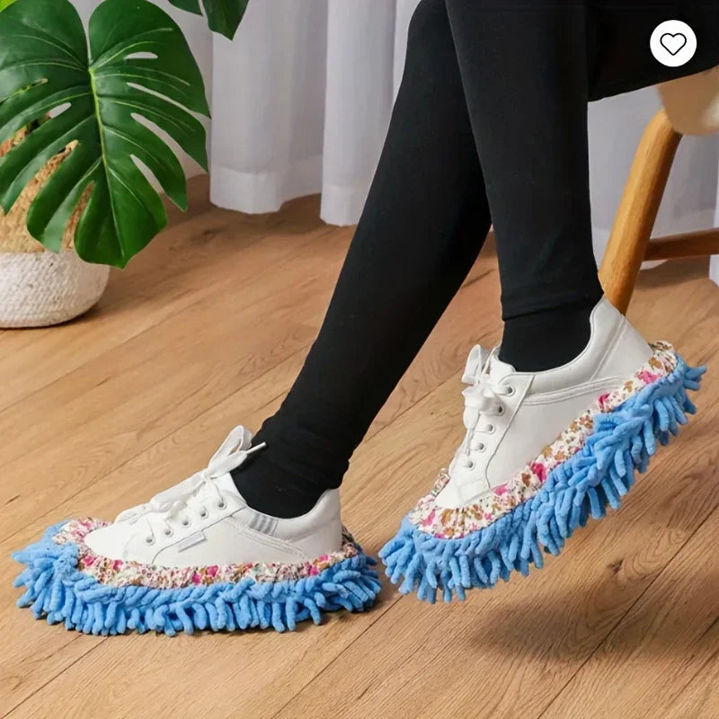 6pcs Household Kitchen Slippers, Multifunctional Floor Dusting Slippers, Microfiber Cleaning Shoes For Household Floor Cleaning Qme