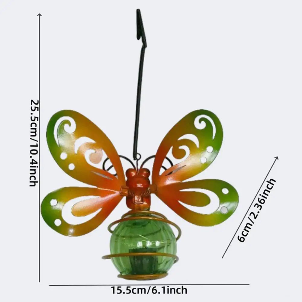 Solar Lanterns Outdoor Hangable Garden Figurine Lamp Ornaments Qme Butterfly China Mainland
