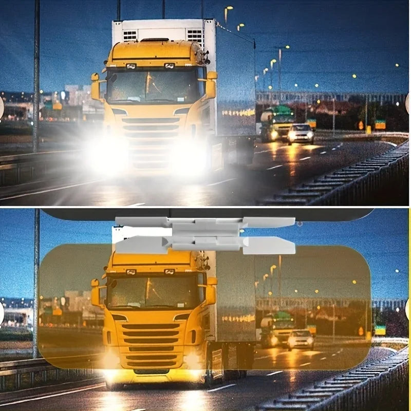 1pc Suitable for Car Sun Visor Anti Glare And High Beam Protection, Day And Night Use, Durable ABS Material Qme