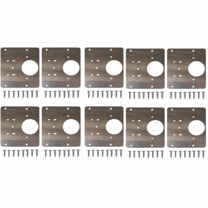 1Pcs Stainles Steel Cupboard Door Hinge Repair Plate Doors Window Installation Hinge Fixing Plate Household Hardware Accessories Qme 10Pcs