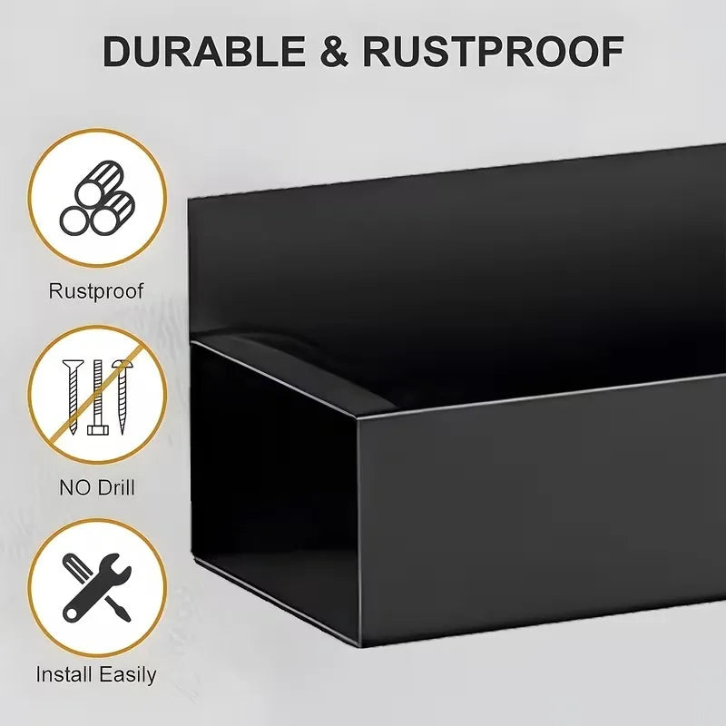 Magnetic Spice Storage Rack Organizer Refrigerator Oven Black Fridge Qme