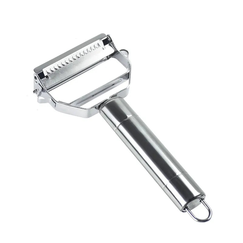 Kitchen Vegetable Peeler Stainless Steel Melon Planer Double-Head Peeler Household Multiple-Function Fruit And Vegetable Peeler Qme Update 4in1