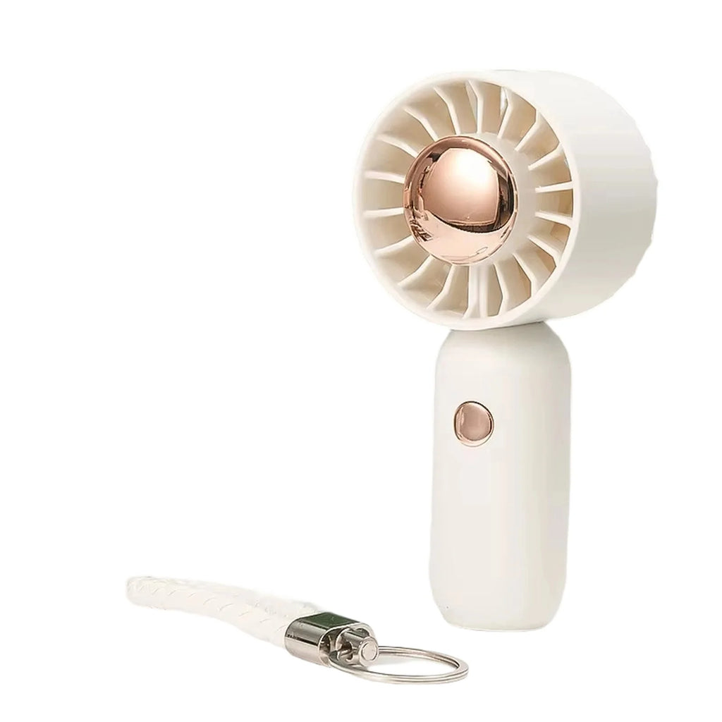 Small Outdoor Portable Handheld Fan Powerful Wind High Speed Fan New Solid Color Mini Fan Summer Daily Essential Products Qme