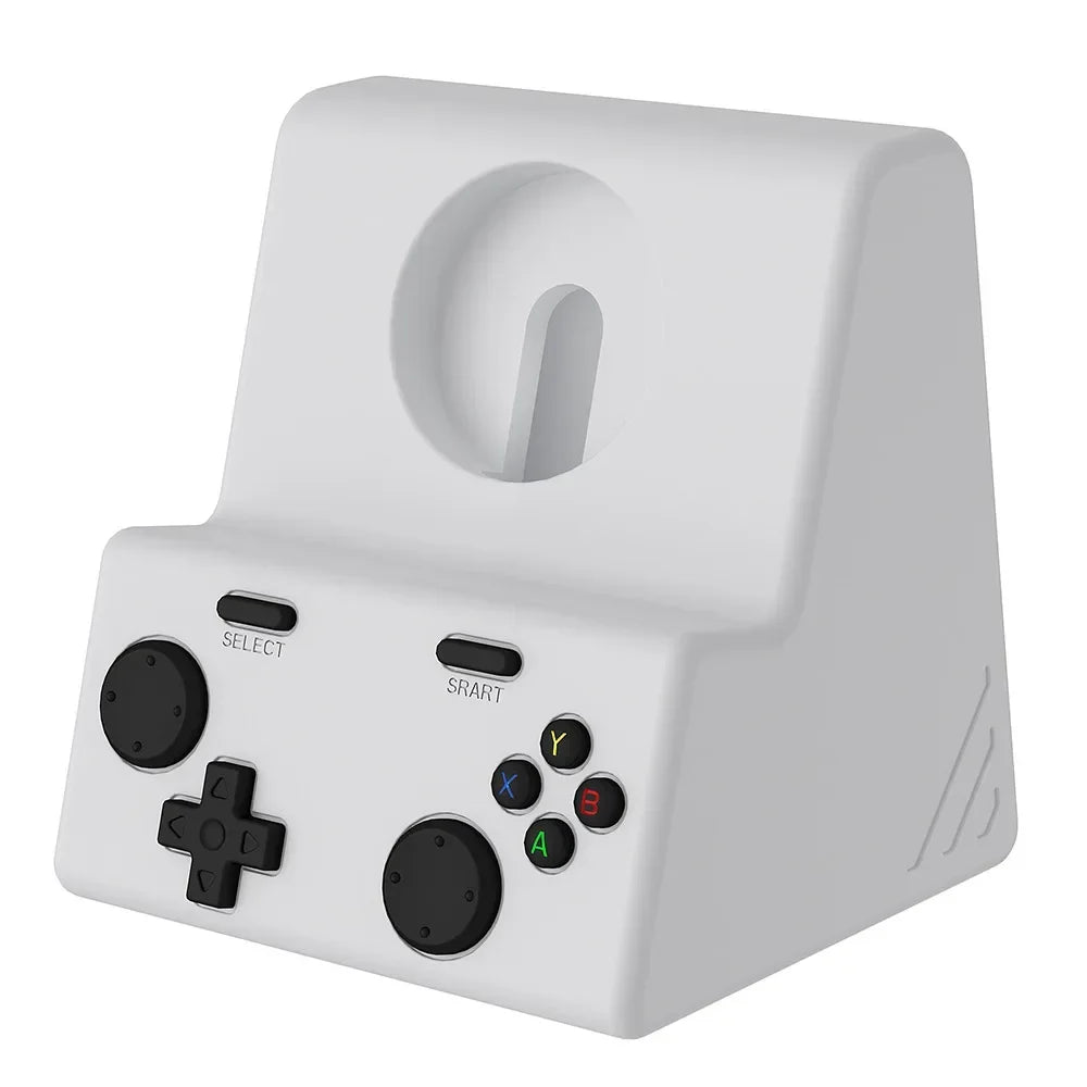 Charger Stand Silicone Dock Holder Charger Dock Station Stable Charging Dock Station for Apple Watch Series 10 9 8 7 6 5 4 3 2 1 Qme Light Gary