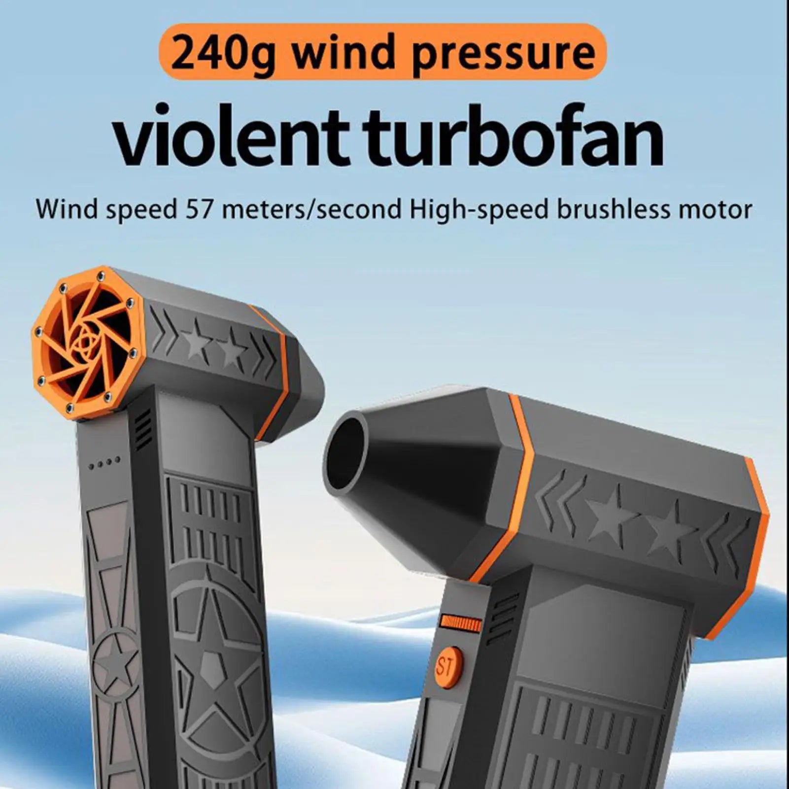 Air Duster For Car Rechargeable Portable Detailing Supplies Car Cleaning Blower Snow Air Duster For Truck RV SUV Frost Household Qme