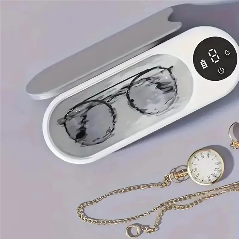 A02F-Eyeglasses Cleaning Machine Ultrahigh Frequency Full-Automatic Mouthpiece Jewelry Contact Lens Small Portable Qme