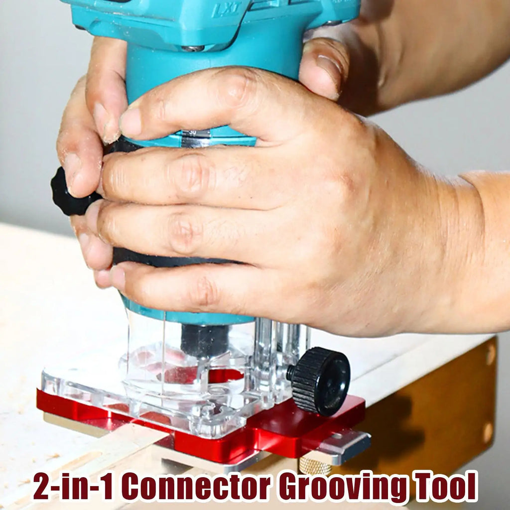 Mortise Jig 2-in-1 Router Templates Slotting Position Template Circle Qme
