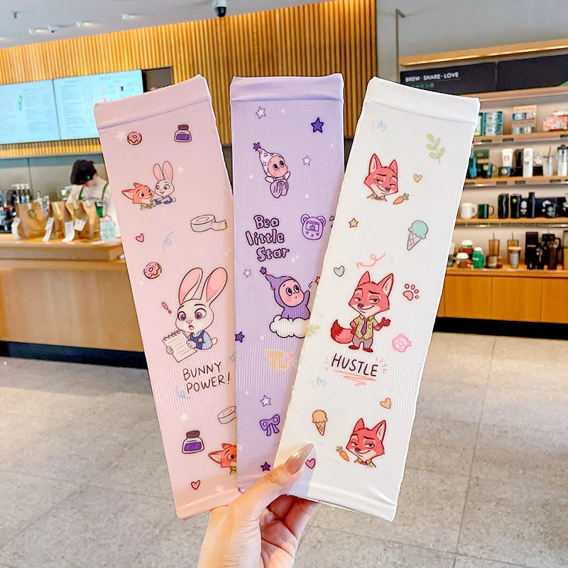 Judy Nick Sun Protection Sleeves, Breathable Cooling Sleeves for Students, UV-Protective Ice-Silk Sleeves Qme