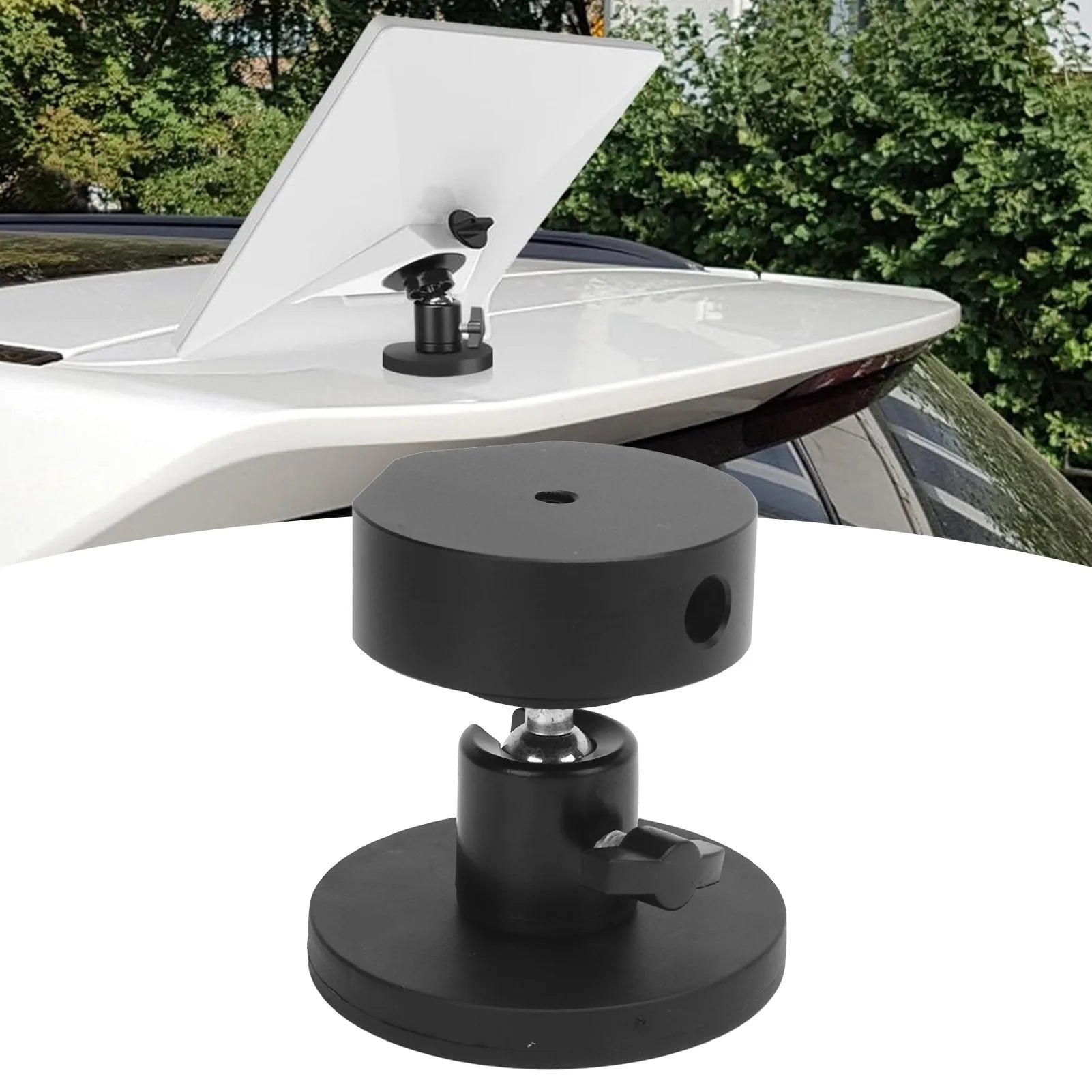 Satellite Magnetic Roof Rack Mount Strong Load Bearing Satellite Magnetic Car Mount Wind Proof Easy Installation for Yacht Qme